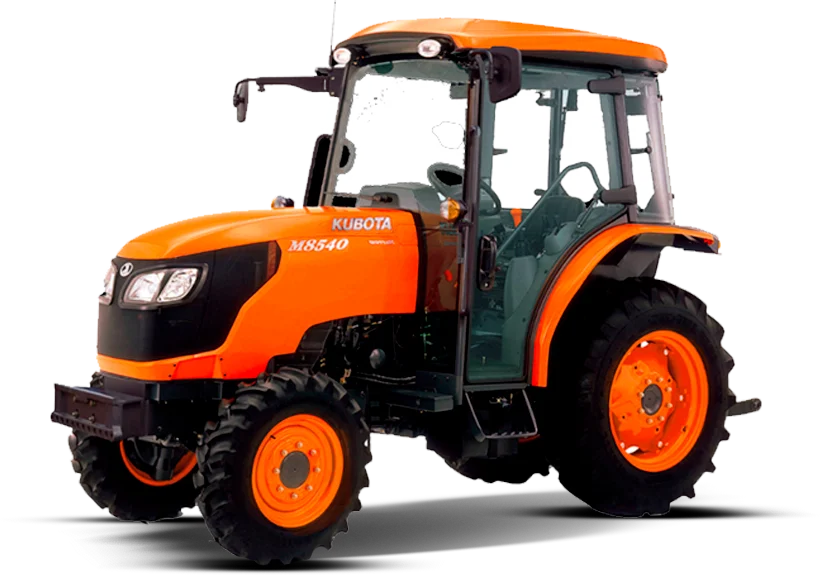 Tractor Kubota M8540N cabinado — vista general