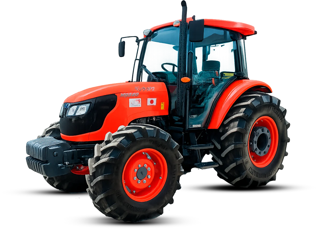 Tractor Kubota M9540D cabinado — vista general